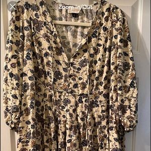 Universal Thread Balloon Sleeve Midi Dress